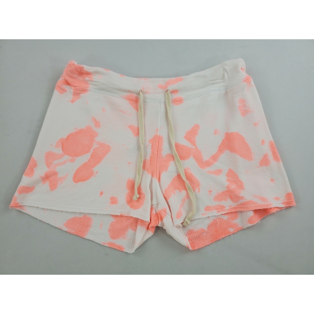 Sundry Women Tiedye Pop Peach White Shorts NR-V1-G13TD16 Sz 1 USA Made